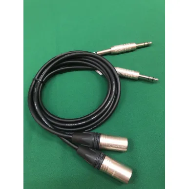 Кабель межблочный Canare L-4E6S XLR (папа) - J6.3 Stereo 1,5м